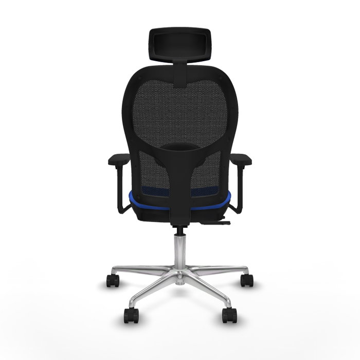 PIQUERAS Y CRESPO Silla de oficina Jorquera con mecanismo Sincro/Traslack Azul y Negro