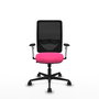 PIQUERAS Y CRESPO Silla de oficina Zulema Rosa y Negro