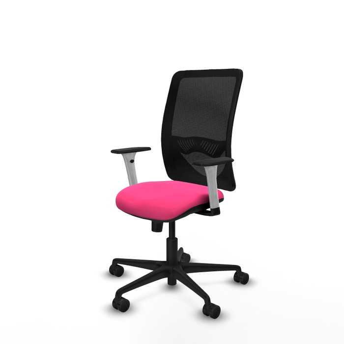 PIQUERAS Y CRESPO Silla de oficina Zulema Rosa y Negro