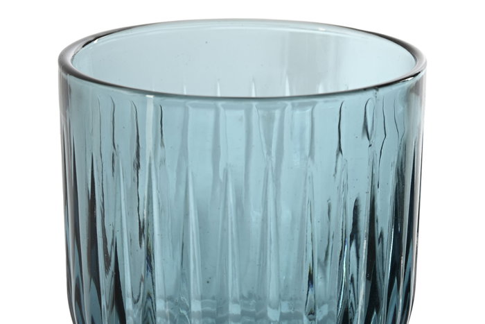 DKD Home Decor Set de 6 Copas de Cristal Stripes Garbo Azul Rayado 380ml DKD Home Decor Set de 6 Copas de Cristal Stripes Garbo Azul Rayado 380ml