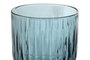 DKD Home Decor Set de 6 Copas de Cristal Stripes Garbo Azul Rayado 380ml