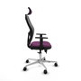 PIQUERAS Y CRESPO Silla de oficina Jorquera con mecanismo Sincro/Traslack Morado y Gris