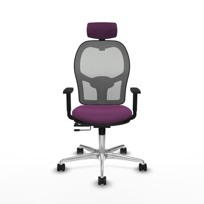 PIQUERAS Y CRESPO Silla de oficina Jorquera con mecanismo Sincro/Traslack Morado y Gris PIQUERAS Y CRESPO Silla de oficina Jorquera con mecanismo Sincro/Traslack Morado y Gris
