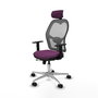 PIQUERAS Y CRESPO Silla de oficina Jorquera con mecanismo Sincro/Traslack Morado y Gris