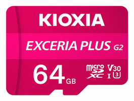 Kioxia LMPL2M064GG2 Memoria Flash 64 GB MicroSDXC UHS-I Clase 10 U3 V30 Lectura 100MB/s Escritura 65MB/s Rosa