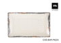 La Mediterranea Fuente Rectangular Albus Elite Brillo 25x15cm