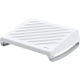 Fellowes Reposapiés Breyta Series 100016563 Blanco con 3 Ajustes de Altura y Plataforma Amplia para Mejorar la Circulación y Aliviar Presión Espalda