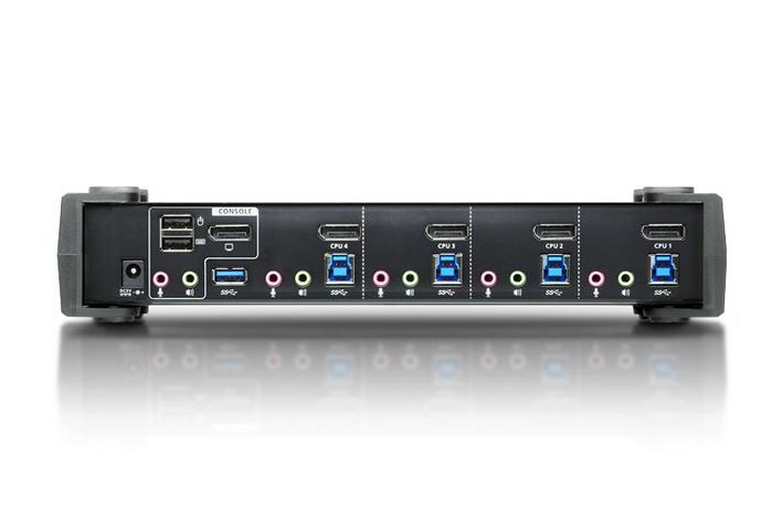 ATEN CS1924 Switch KVM DisplayPort 4 Puertos 4K UHD USB 3.2 Gen 1 Negro