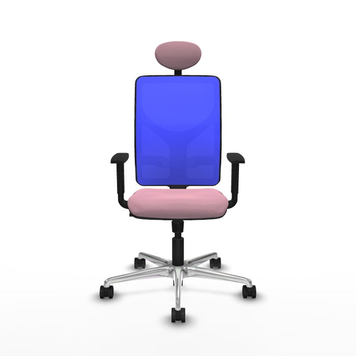 PIQUERAS Y CRESPO Silla de oficina Motilla con mecanismo Sincro, Rosa y Azul