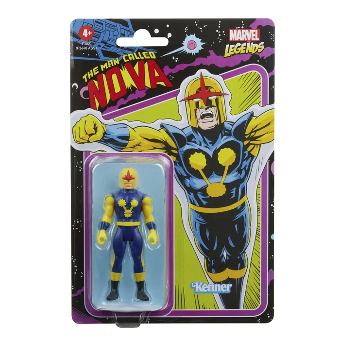 Hasbro Marvel Legends figura de acción Nova Marvel F38215X0, 9.5 cm, para niños +4 años