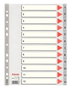 Esselte Separador Numérico 1-12 Multitaladro Gris A4