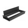 DeLOCK Pasacables para montaje en mesa con cepillo 300 x 120 x 28 mm Negro