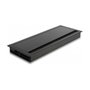 DeLOCK Pasacables para montaje en mesa con cepillo 300 x 120 x 28 mm Negro