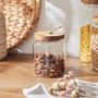Home Deco Factory Bote con Tapa Vidrio/Cristal Colección Cocooning Altura 13 cm
