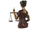 DKD Home Decor Figura de la Justicia en Resina, Cobre