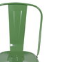 Silla Apilable Verde Metal Dallas 45 X 52,50 X 85 cm (Set de 4)