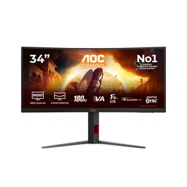 AOC CU34G4CA Monitor Gaming UltraWide 34 pulg 3440 x 1440 180 Hz