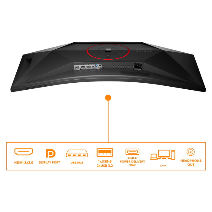 AOC CU34G4CA Monitor Gaming 34 Pulgadas 180Hz UWQHD Fast VA