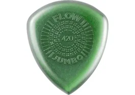 Dunlop Pack de 12 Púas para Guitarra Jumbo Grip Flow 4.2 mm - Plectros Profesionales