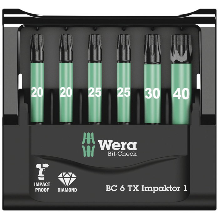Wera Bit-Check 6 TX Impaktor 1