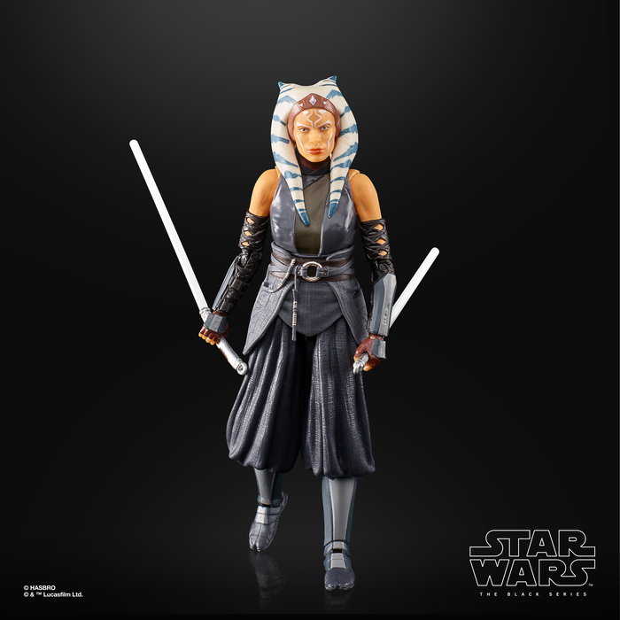 Hasbro Ahsoka Tano - Figura Black Series Star Wars de 15 cm articulada con 2 sables láser