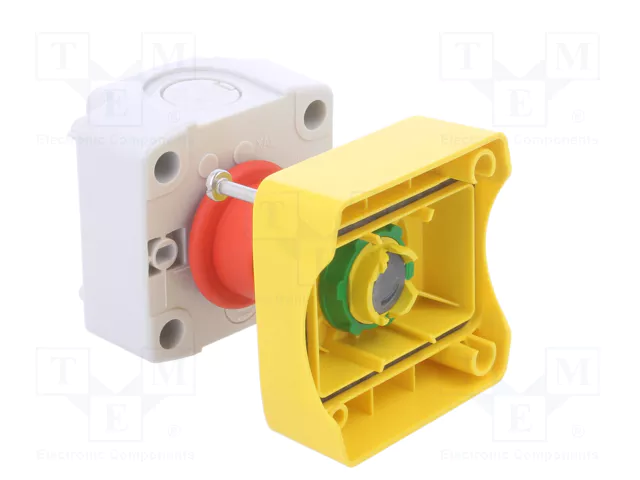 Schneider Electric Harmony XB5 Casete de Control Rojo de 1 Botón