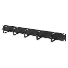 Digitus Panel Pasacables 1HE con 5 Anillos 40x60mm Negro