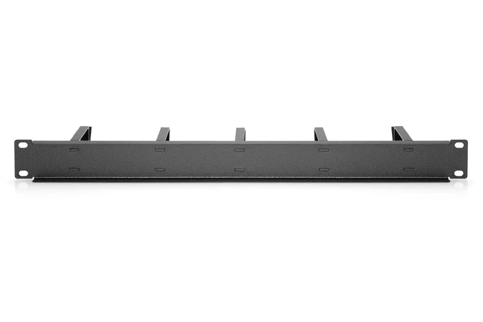 Digitus DN-97602 Panel de gestión de cables 1HE con 5 anillos, Negro