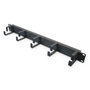 Digitus DN-97602 Panel de gestión de cables 1HE con 5 anillos, Negro