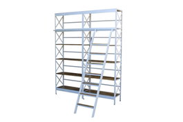 DKD Home Decor Estanteria Loft Blanco Natural Metal Mango 180 x 35 x 220 cm