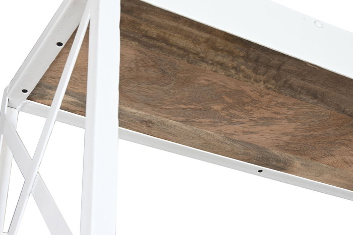 DKD Home Decor Estanteria Loft Blanco Natural Metal Mango 180 x 35 x 220 cm DKD Home Decor Estanteria Loft Blanco Natural Metal Mango 180 x 35 x 220 cm