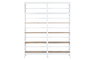 DKD Home Decor Estanteria Loft Blanco Natural Metal Mango 180 x 35 x 220 cm