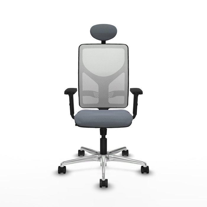 PIQUERAS Y CRESPO Silla de oficina Motilla con Mecanismo Sincro, Gris y Blanco PIQUERAS Y CRESPO Silla de oficina Motilla con Mecanismo Sincro, Gris y Blanco