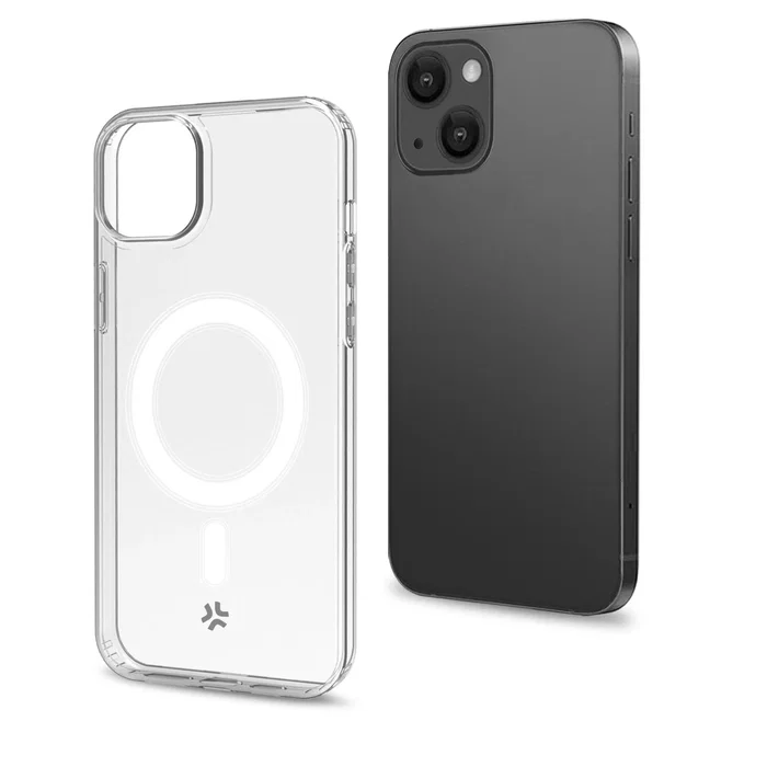 Celly GELSKINMAG1055 Funda Compatible con MagSafe para iPhone 15 Plus (6.7") - Transparente, Resistente a Golpes y Rayones, PC y TPU Celly GELSKINMAG1055 Funda Compatible con MagSafe para iPhone 15 Plus (6.7") - Transparente, Resistente a Golpes y Rayones, PC y TPU