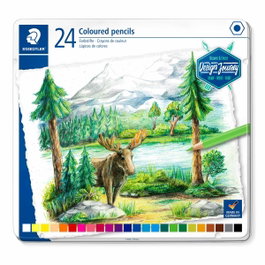 STAEDTLER Design Journey 146C Lápices de Colores con Estuche Metálico, 24 Unidades