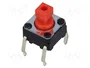 Aratas (Formerly Omron Components) B3F-1056 Microconmutador TACT SPST-NO Rojo