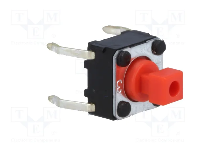 Aratas (Formerly Omron Components) B3F-1056 Microconmutador TACT SPST-NO Rojo