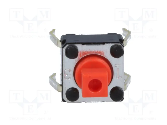 Aratas (Formerly Omron Components) B3F-1056 Microconmutador TACT SPST-NO Rojo