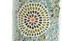 DKD Home Decor Lámpara de Sobremesa de Cristal Multicolor con Acabado Craquelado