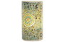 DKD Home Decor Lámpara de Sobremesa de Cristal Multicolor con Acabado Craquelado