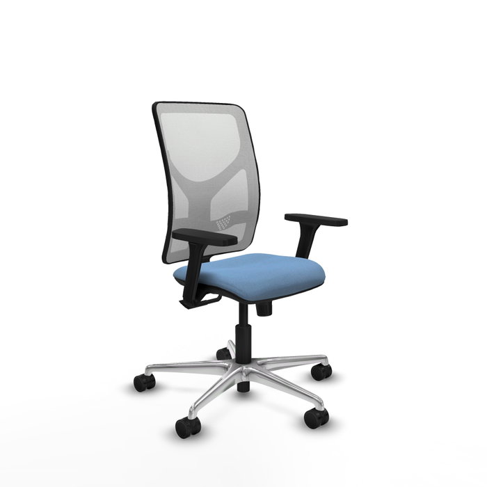 PIQUERAS Y CRESPO Silla de oficina Motilla con mecanismo Sincro, Azul cielo y Blanco PIQUERAS Y CRESPO Silla de oficina Motilla con mecanismo Sincro, Azul cielo y Blanco