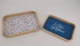 DKD Home Decor Set de 2 Bandejas de Decoración MDF Natural Country Floral