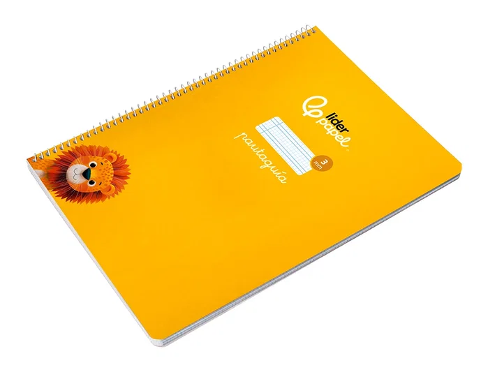 Liderpapel Cuaderno Espiral Pautaguía A4 Amarillo