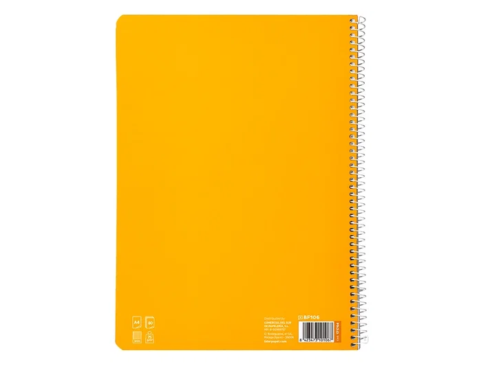 Liderpapel Cuaderno Espiral Pautaguía A4 Amarillo