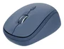 Trust Yvi+ Ratón Óptico Inalámbrico Multidispositivo RF 2.4 GHz y Bluetooth, Ambidiestro, DPI 800-1600, Azul