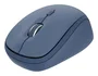 Trust Yvi+ Ratón Óptico Inalámbrico Multidispositivo RF 2.4 GHz y Bluetooth, Ambidiestro, DPI 800-1600, Azul