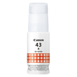 Canon GI-43R Tinta Original Roja 60 ml para Impresoras PIXMA G640 y PIXMA G540 - Cartucho de Inyección de Tinta