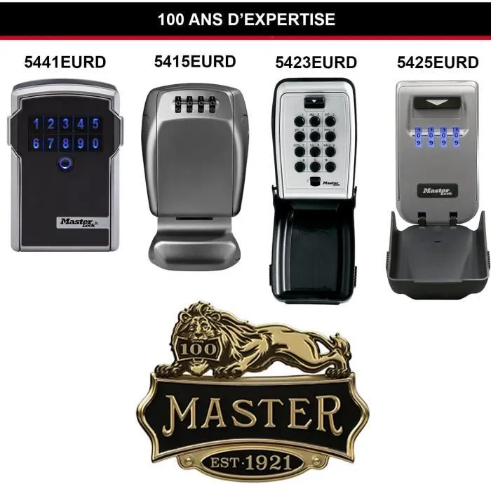 Masterlock Caja de Teclas Mural 5423eurd MAS3520190944726 - Botones de Presentación - Comparta sus llaves de forma segura