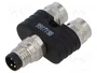 MURRELEKTRONIK Adaptador M8 Macho 4 pines a 2x M8 Hembra 3 pines