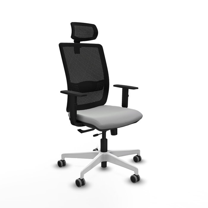 PIQUERAS Y CRESPO Silla de oficina Haches con mecanismo Sincro/Traslack Gris claro PIQUERAS Y CRESPO Silla de oficina Haches con mecanismo Sincro/Traslack Gris claro